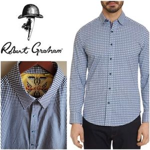 Robert Graham HoundsTooth Tailored Fit Dress Shirt
